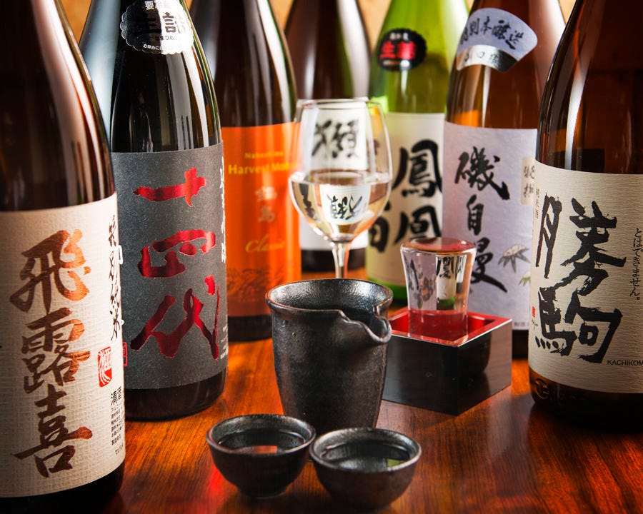 日本酒全25種以上プレミアム飲み放題ございます。
