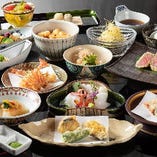 旬の素材を吟味。京都ならではの豊かな食材を天ぷら会席でどうぞ