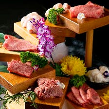 【特別な日に◎】A5神戸牛階段盛りセット◆計8種の当店自慢のお肉をご提供 ２名様限定コース