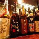 美味しい鉄板料理に合う焼酎や日本酒が豊富に揃っています