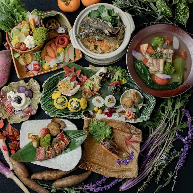 花様 Ka You 阪急梅田 近江野菜自家栽培ファーム直送店 梅田駅 大阪駅周辺 創作和食 ぐるなび