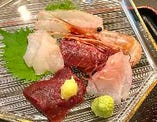 三陸沖の新鮮な魚介の『お刺身定食』
