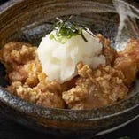 若鶏の唐揚げ
さっぱり爽やかな味わい　おろしポン酢