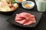 仙台牛【リブロース】すき焼コース（お通し・前菜・お刺身・お食事・デザート）