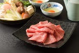 仙台牛【サーロイン】すき焼コース（お通し・前菜・お刺身・お食事・デザート）