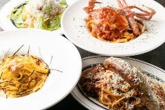 生パスタを使ったもちもちパスタを是非召し上がりください。