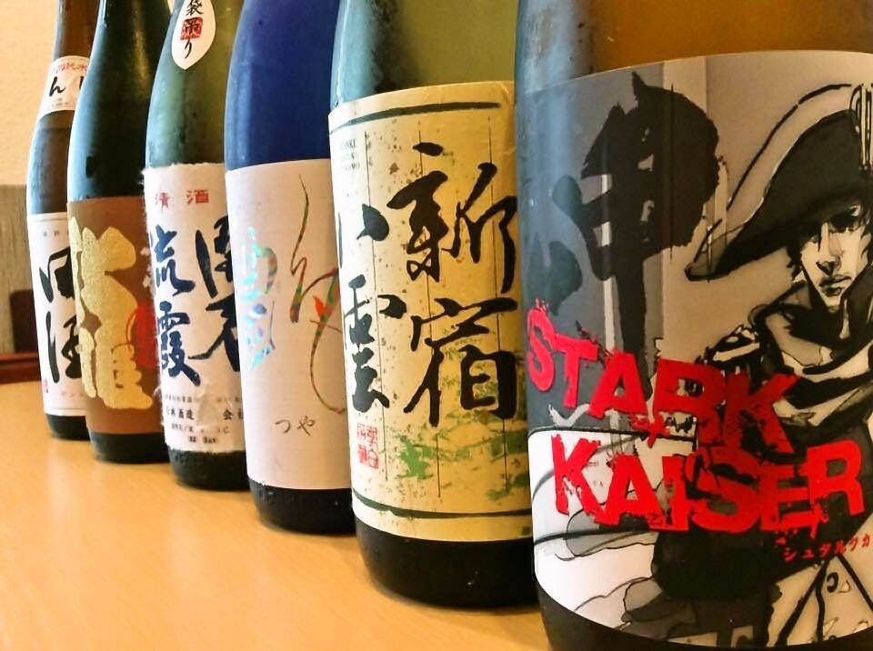 豊富な日本酒（全国７０種以上）