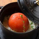 三河鶏と完熟トマトの鉄鍋ごはん