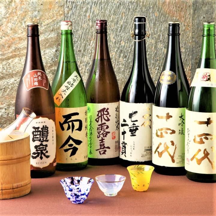 豊富な品揃えの日本酒