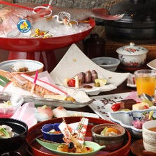 天然鯛の雲丹焼きで華やか◇御両家顔合わせや結納等の記念写真付き慶事特別会席【寿会席】9,700円（税込）