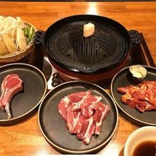 【2時間飲み放題+しゃぶしゃぶ鍋】　5500円宴会コース　(もやし・玉ねぎ付)