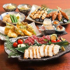 「”シャモロック”と牛ハラミ溶岩焼き」と「串焼き」を愉しむ宴