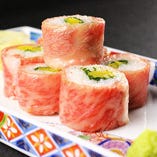 田村牛の炙りトロタク寿司