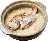 【鯛の釜めし】徳島 鳴門鯛を使用した自慢料理