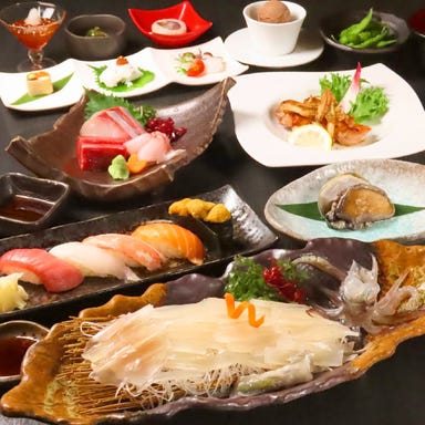 三海の華_歓送迎会にピッタリ【2h飲み放題付】豊楽コース◆活イカやあわび焼き等全9品8,500円(税込)