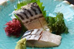 自家製シメサバ刺身