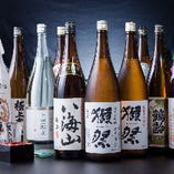 日本酒を豊富に取り揃え