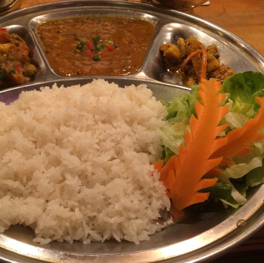 ナマステカトマンズダルバットセットライス