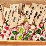 【大好評！】博多で大流行の野菜の肉巻きを楽しめるお店♪串のままガブリとどうぞ◎