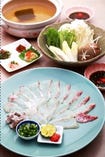 新鮮な旬素材を使った本格鍋！
日本料理を提供する当店ならではの本格的な鍋コース。　すっぽん、ふぐ、あんこう、鯛、鴨など、ボリューム満点のお得コースです。