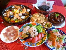 大皿でシェアするコース