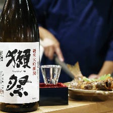 全国の個性豊かな日本酒を仕入れ