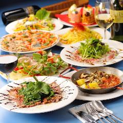 ●海を眺めながらパーティー！ 　旬の食材をイタリアンで！