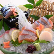 ◆新鮮海鮮はお刺身でも天ぷらでも！