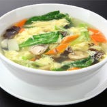 青菜と玉子のスープ
