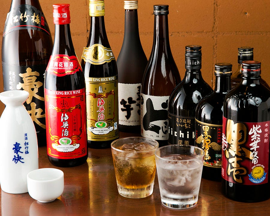 中国の青島ビールや紹興酒
日本酒や焼酎もあります