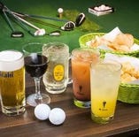 ご飲食をしながらゴルフラウンドが出来ます！