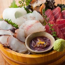 佐島漁港の鮮魚や鎌倉野菜を使用