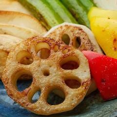 やさいやの鉄板焼野菜盛り合わせ