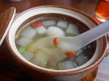 枸杞・麦冬・カブと旬菜の薬膳スープ