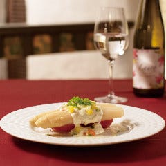 ナパーラ産 極太ホワイトアスパラガスのサラダ