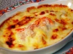 蟹と生湯葉のグラタン