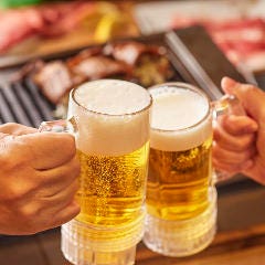 生ビールに変わりました。スーパードライ＆ドライブラック