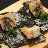 カマンベールチーズの磯辺焼き
