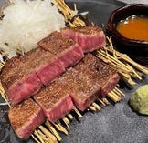 A５黒毛和牛のシャトーブリアンの炭火焼き