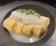 【定番】　比内地鶏のコラーゲンスープ入り　だし巻き玉子