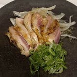 【冷製】　比内地鶏のおつまみたたき