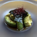 アボカドの本わさび醤油和え