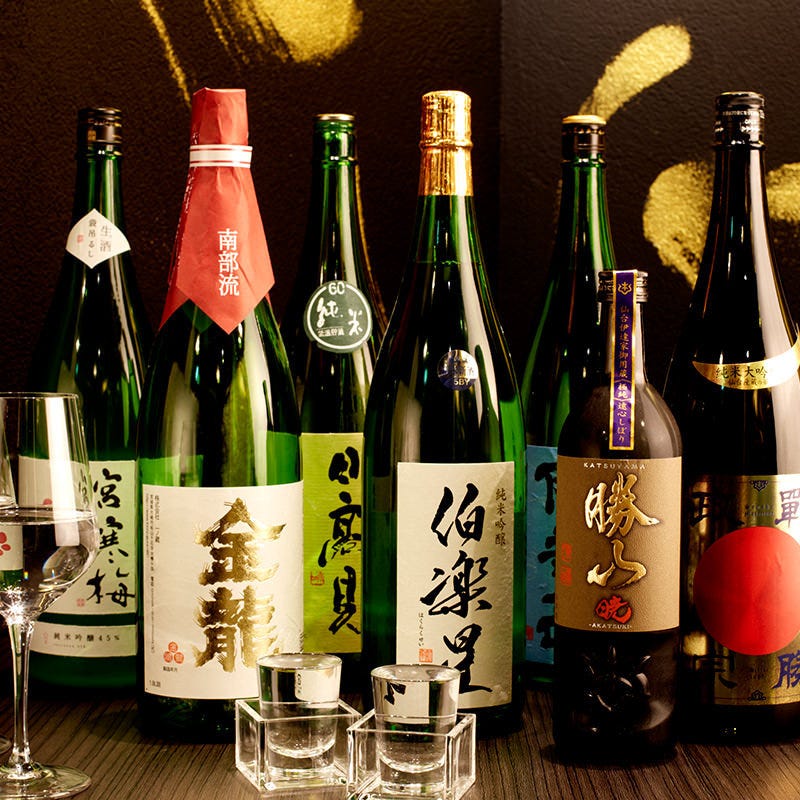 宮城の銘酒をはじめ豊富なアルコールをご用意しております。