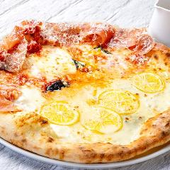 北海道イタリアン MiaBocca 新宿タカシマヤタイムズスクエア店_生ハムと北海道マルゲリータ＆４種チーズのレモン風味