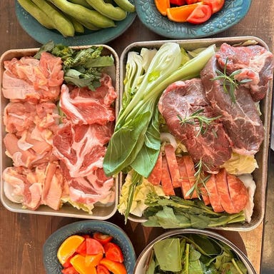 鹿児島 天文館 BBQ CLUB バーベキュークラブ_【歓送迎会 貸切プラン10名以上】スタンダード 2.5H飲放付 天文館の屋上で爽やかな風を感じるBBQ 全7品