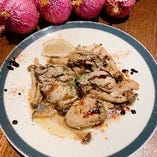 牡蠣のバターニンニク〜バルサミコソースと〜