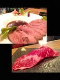 北海道産 特大！サーロインの肉寿司とカンガルー肉のロースト