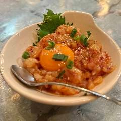 赤エビのユッケ