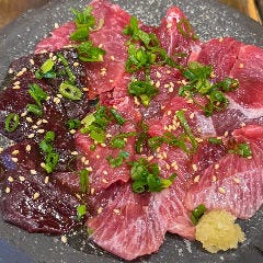 天然ミナミマグロのレバ刺し風