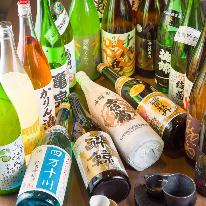 プレミアム飲み放題では四国の日本酒もお楽しみいただけます！